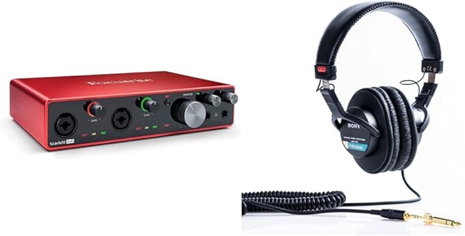 Scarlett 8i6 3rd Gen USB Audio Interface With Headphone Bundle