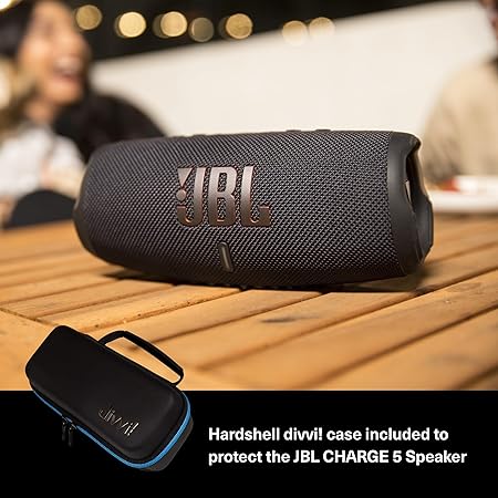 JBL Charge 5 (Black) + Bundle with divvi! Image