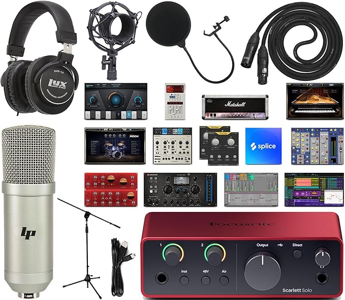 Scarlett Solo 4th Gen 2x2 With Music Production Software Kit