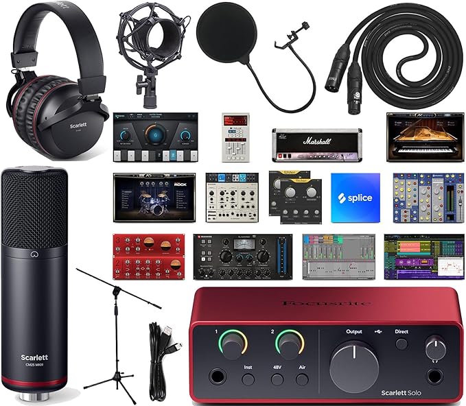 Scarlett Solo Studio 4th Gen 2x2 Interfce With Software Kit