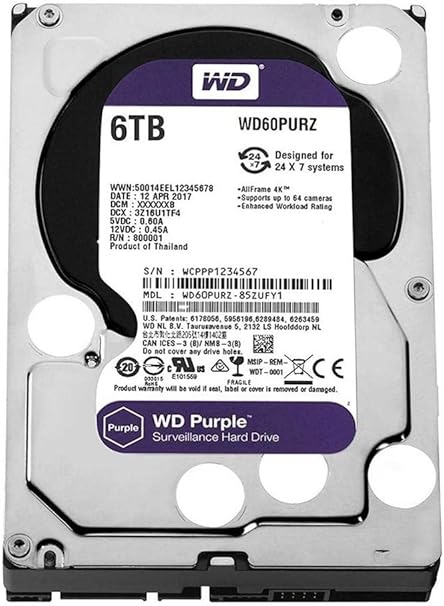 6TB WD Purple Hard Drive