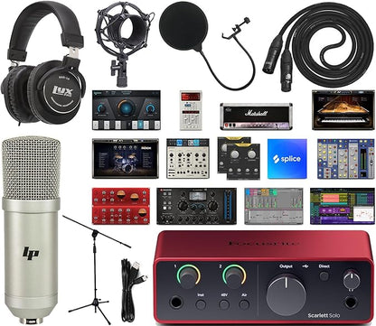  Scarlett Solo 4th Gen 2x2 With Music Production Software Kit