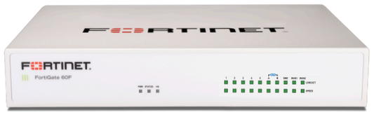 Fortinet FortiGate 60F firewall — front angled product image